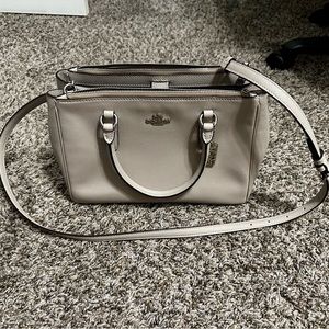 Light gray Coach satchel